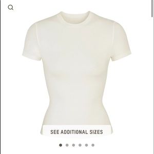 Skims Cotton Tee - M, Bone, NWT